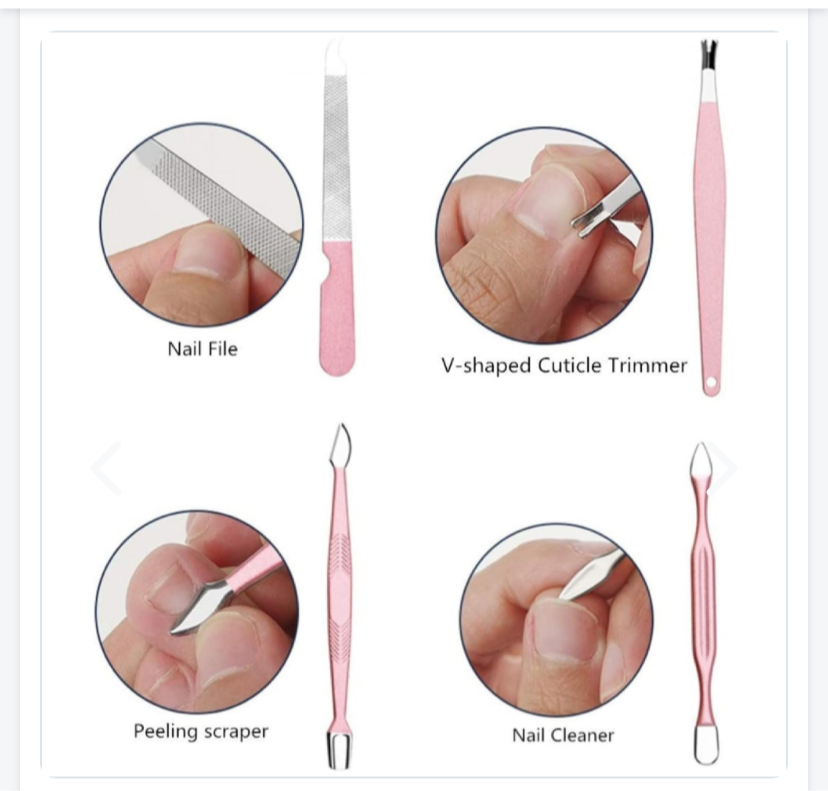 Kit Manicure Pedicure X12 Piezas Viajero